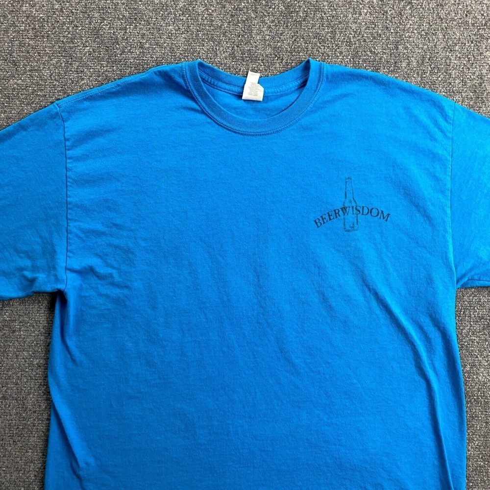 Beerwisdon Shirt Men's Extra Large Blue‎ Graphic Savannah Georgia Cotton Gildan - Picture 4 of 9